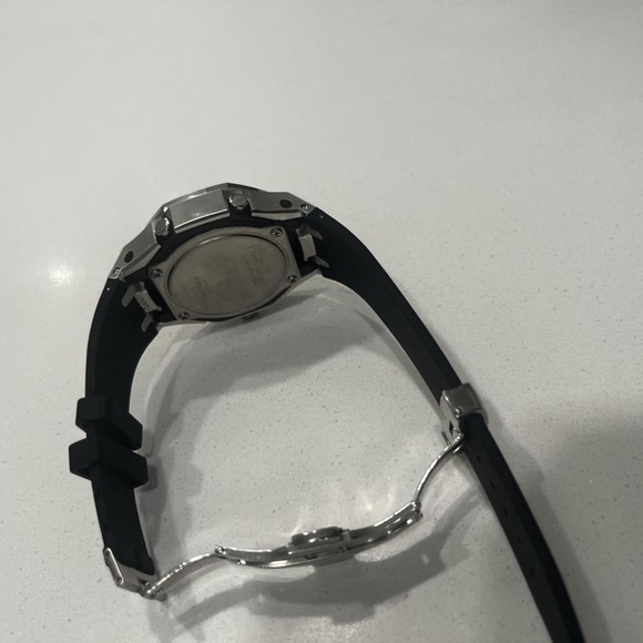 G-Shock Silver and Black Smartwatch with Rainbow Accents - Picture 4 of 4